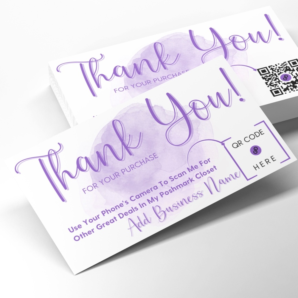 QR Code Thank You Cards
